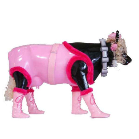 Animaux de la ferme Petite vache Pinky CowParade résine taille S