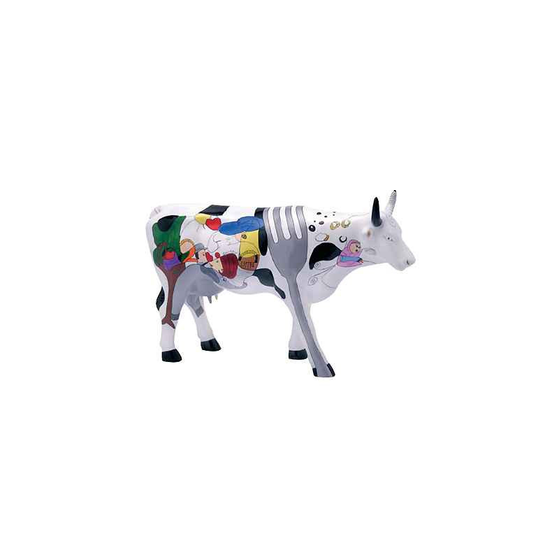 Animaux de la ferme Petite vache Contenedor de Vida CowParade résine taille S