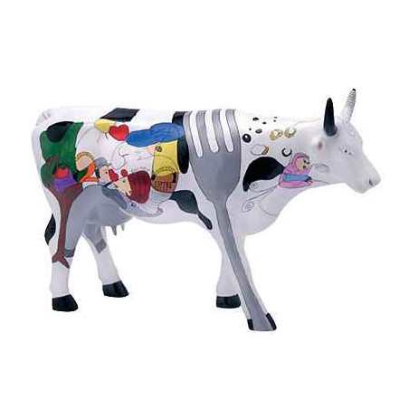 Animaux de la ferme Petite vache Contenedor de Vida CowParade résine taille S