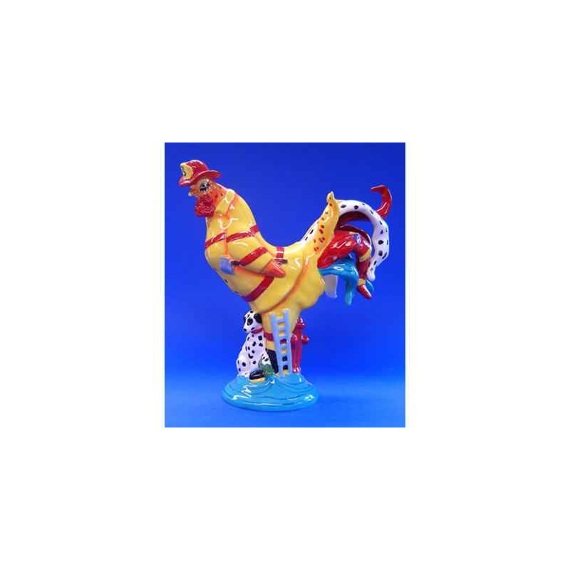 Figurine Coq - Poultry in Motion - Firehouse Chicken - PM16297