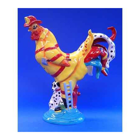 Figurine Coq - Poultry in Motion - Firehouse Chicken - PM16297