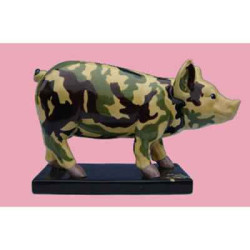 Animaux de la ferme Cochon Party Piggies Couchon Camouflage PAP02