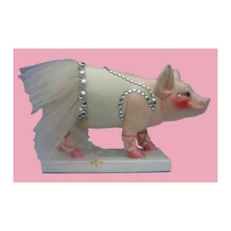 Figurine Cochon - Party Piggies - Piggy en pointe - PAP16