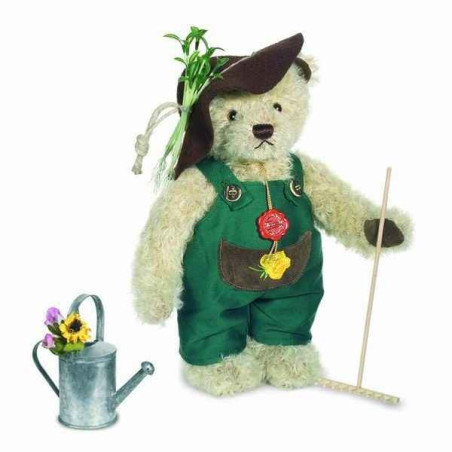 Animaux-Bois-Animaux-Bronzes propose Peluche Ours Teddy bear gardener Hermann Teddy original 30cm 14629 2