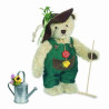 Animaux-Bois-Animaux-Bronzes propose Peluche Ours Teddy bear gardener Hermann Teddy original 30cm 14629 2