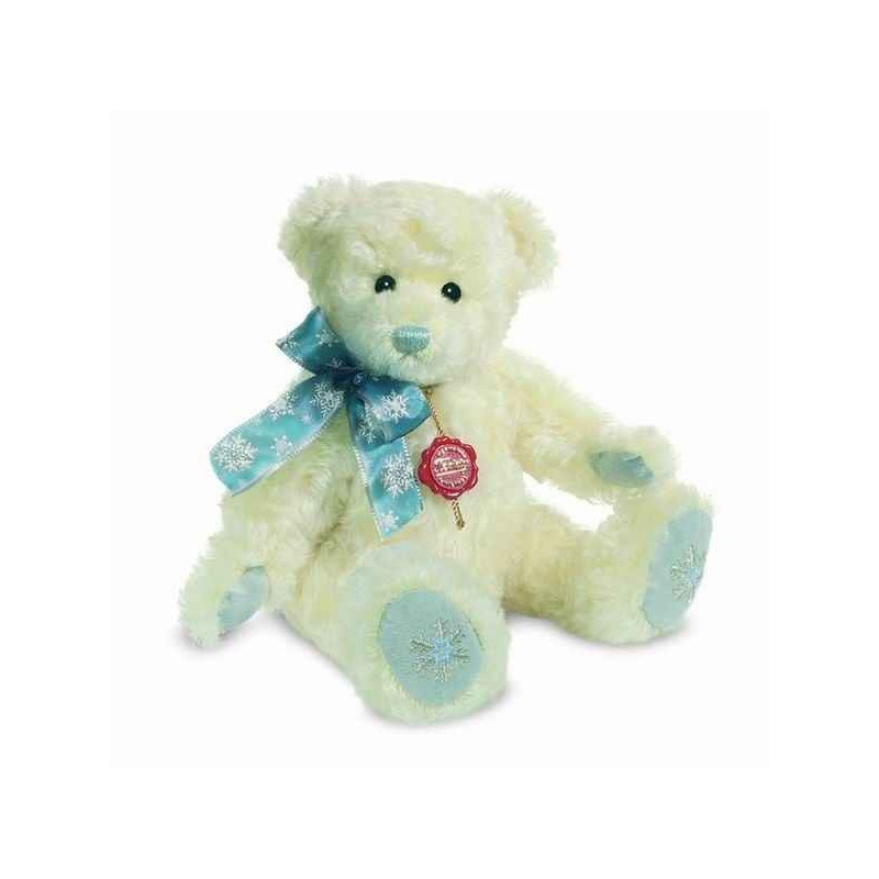 Animaux-Bois-Animaux-Bronzes propose Peluche Ours Teddy bear flocon de neige Hermann Teddy original 30cm 14850 0