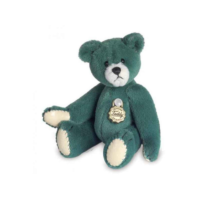 Animaux-Bois-Animaux-Bronzes propose Peluche Ours Teddy vert Hermann Teddy original miniature 6cm 15365 8