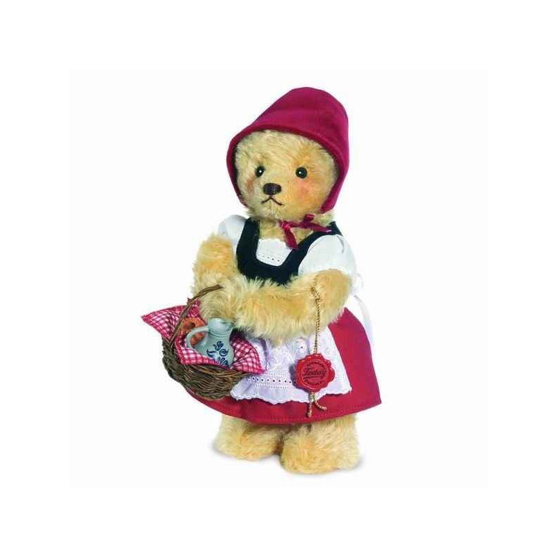 Animaux-Bois-Animaux-Bronzes propose Peluche Ours Teddy bear "little red riding hood" Hermann Teddy original 26cm 11834 3