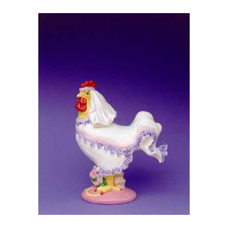 Figurine Coq - Poultry in Motion - Cock A Doodle Bride - PM16244