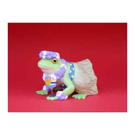 Figurine Grenouille - Fanciful Frogs - Hoppy in Hawaii - 11957