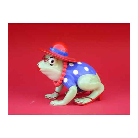 Figurine Grenouille - Fanciful Frogs - Red Hat Hoppy - 11936