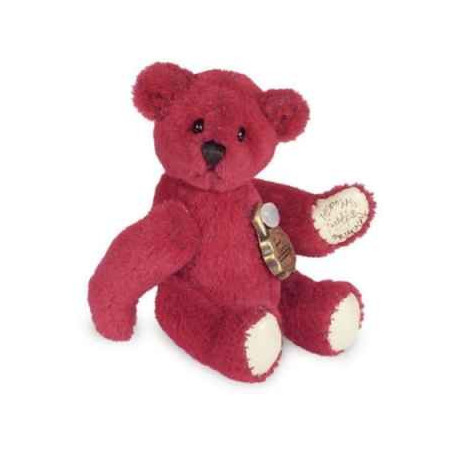 Animaux-Bois-Animaux-Bronzes propose Peluche Ours Teddy rouge Hermann Teddy original miniature 4,5cm 15393 1