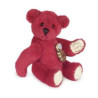 Animaux-Bois-Animaux-Bronzes propose Peluche Ours Teddy rouge Hermann Teddy original miniature 4,5cm 15393 1