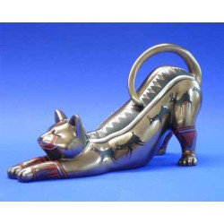 Animaux-Bois-Animaux-Bronzes.com propose Chat Catistic Stretching WU68926