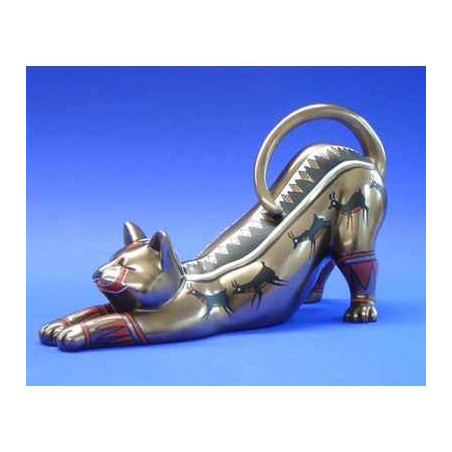 Animaux-Bois-Animaux-Bronzes.com propose Chat Catistic Stretching WU68926