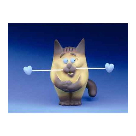 Animaux-Bois-Animaux-Bronzes.com propose Chat Felin pour l'autre Maxou Lamadou FF01