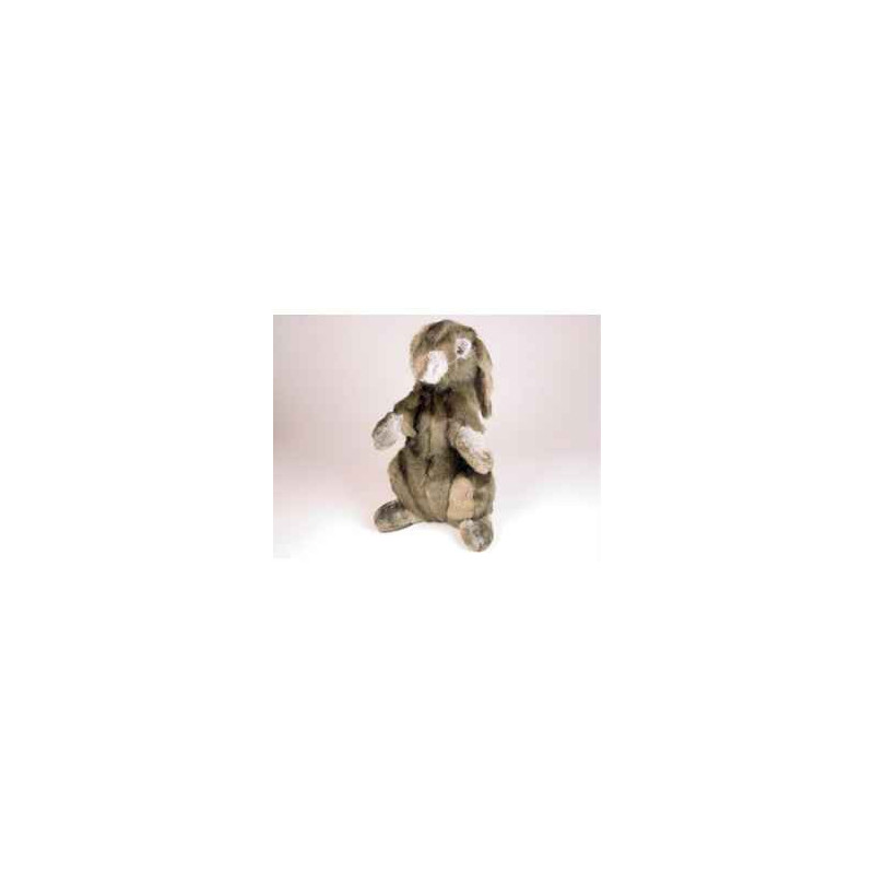  Animaux de la ferme Lapin gris 40 cm assis peluche réaliste Piutre 720