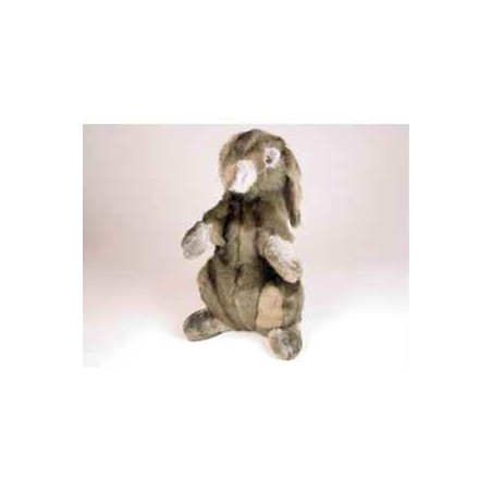  Animaux de la ferme Lapin gris 40 cm assis peluche réaliste Piutre 720
