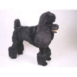 Animaux-Bois-Animaux-Bronzes propose Chien caniche noir 80 cm peluche animaux debout réaliste Piutre 250