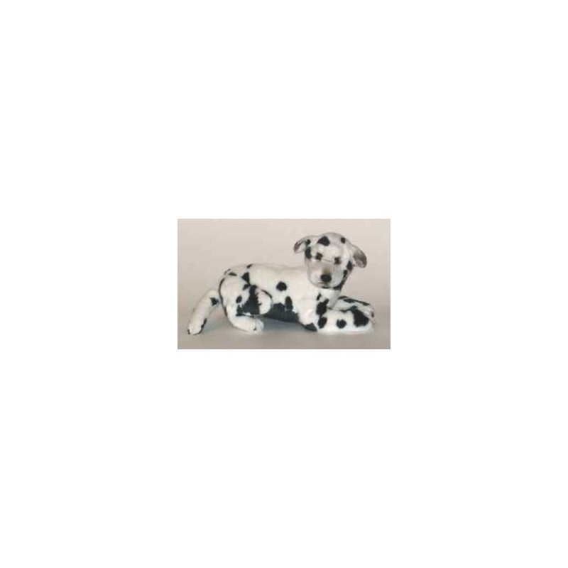 Animaux-Bois-Animaux-Bronzes propose Chien Grand Danois Harlequin 35 cm peluche animaux allongés réaliste Piutre 3312