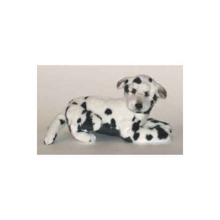 Peluche allongée Grand Danois Harlequin 35 cm Piutre   3312