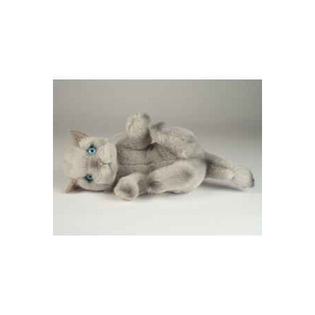 Peluche chat beige qui joue 20 cm Piutre  -2445