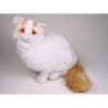 Peluche assise chat Turc de Van 45 cm Piutre   2316