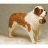 Animaux-Bois-Animaux-Bronzes propose Chien Saint bernard 140 cm peluche animaux debout réaliste Piutre 2291