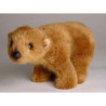 Décoration animaux Miniature ours grizzly 24 cm peluche animaux debout réaliste Piutre 4291