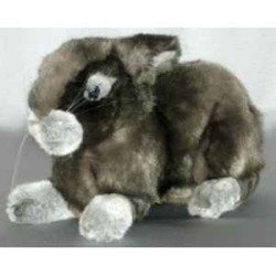 Animaux de la ferme Lapin gris 40 cm peluche animaux allongés réaliste Piutre 721