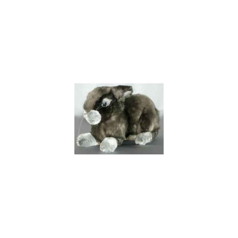  Animaux de la ferme Lapin gris 40 cm peluche animaux allongés réaliste Piutre 721