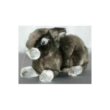  Animaux de la ferme Lapin gris 40 cm peluche animaux allongés réaliste Piutre 721