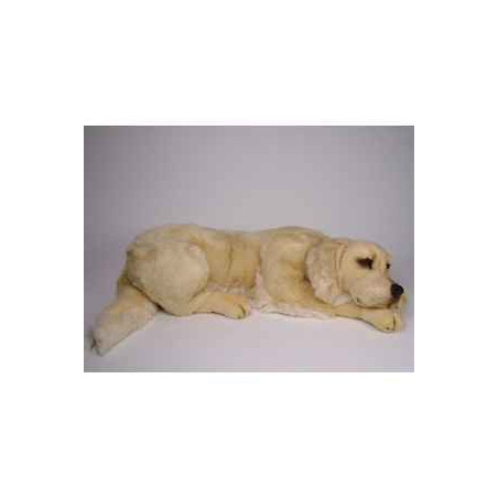 Animaux-Bois-Animaux-Bronzes propose Chien Golden retriever 85 cm peluche animaux allongés réaliste Piutre 2202