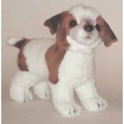 Animaux-Bois-Animaux-Bronzes propose Chien Jack-russel 35 cm peluche animaux debout réaliste Piutre 1232