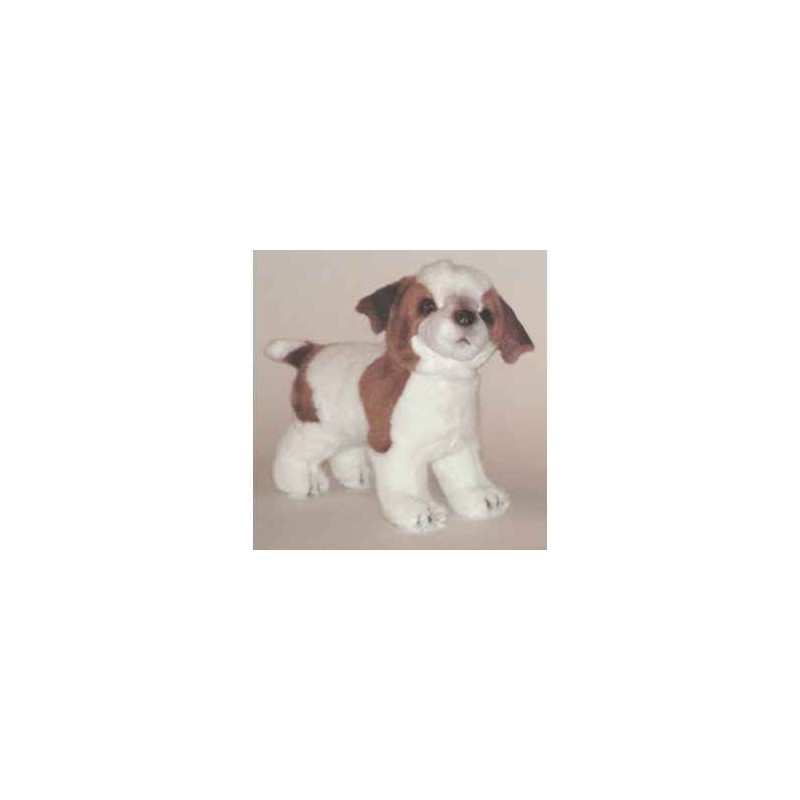 Peluche debout jack  russel 35 cm Piutre   1232