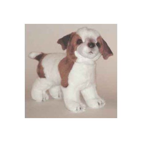 Peluche debout jack  russel 35 cm Piutre   1232