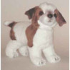 Peluche debout jack  russel 35 cm Piutre   1232