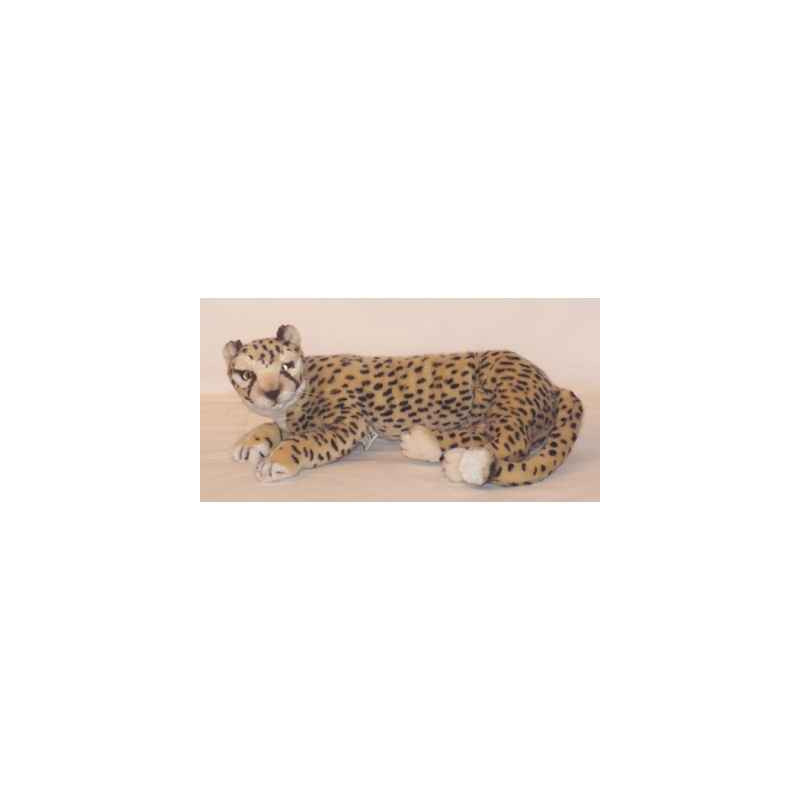 Peluche allongée guépard 55 cm Piutre   2582