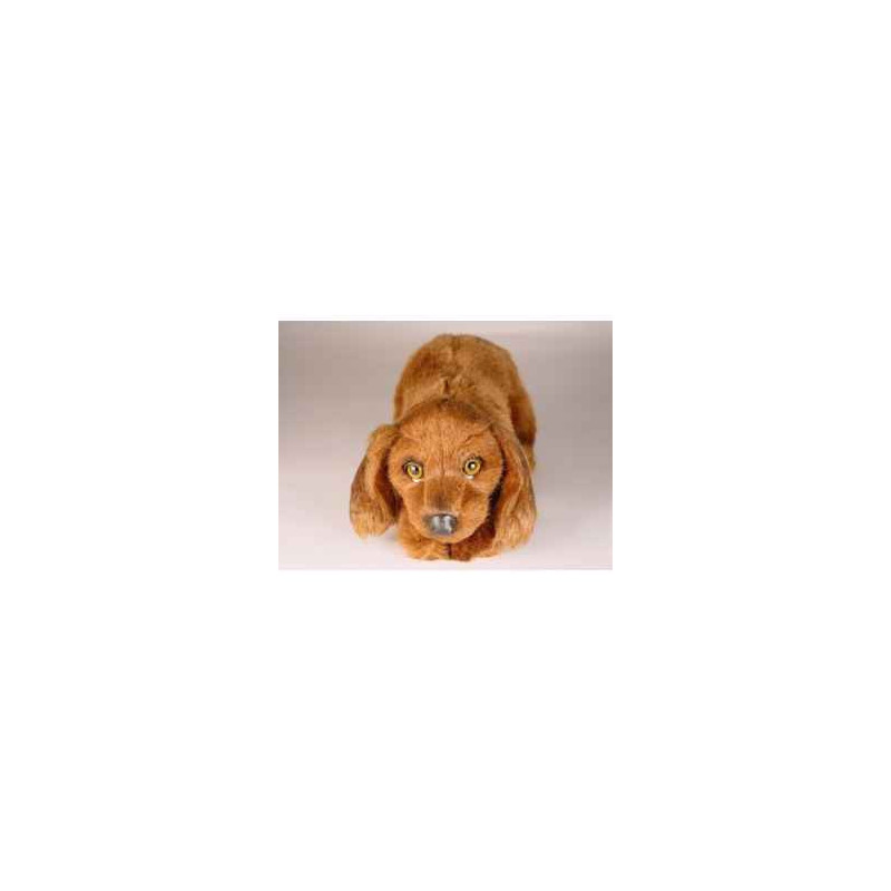 Peluche allongée Setter Irlandais 32 cm Piutre   3226