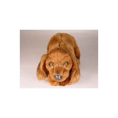 Peluche allongée Setter Irlandais 32 cm Piutre   3226