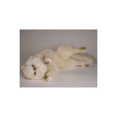 Peluche chat beige qui joue 50 cm Piutre  -317