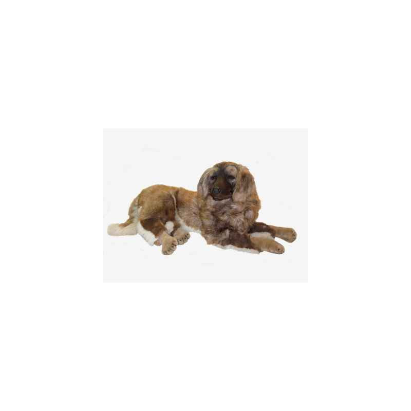 Animaux-Bois-Animaux-Bronzes propose Chien leonberg 100 cm peluche animaux allongés réaliste Piutre 3362