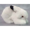 Animaux de la ferme Lapin noir et blanc 20 cm peluche réaliste Piutre 706