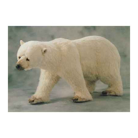 Décoration animaux Ours polaire sur ses pattes arrières 200 cm peluche réaliste Piutre 2185
