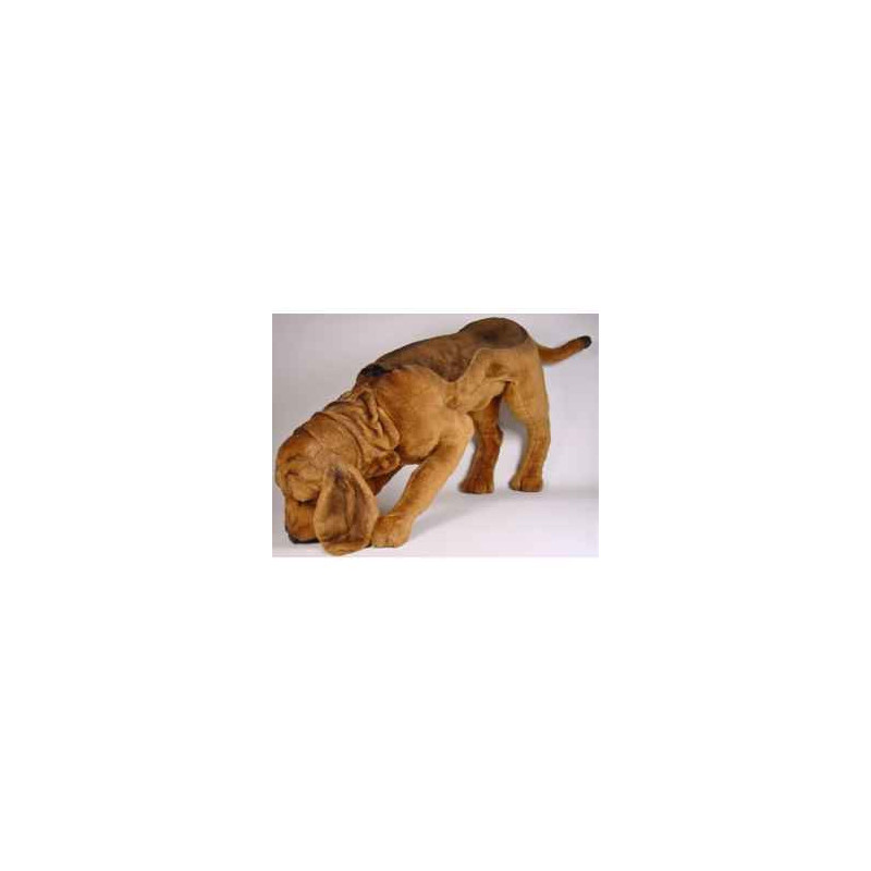 Peluche chien de Saint Hubert en poursuite 90 cm Piutre   2269