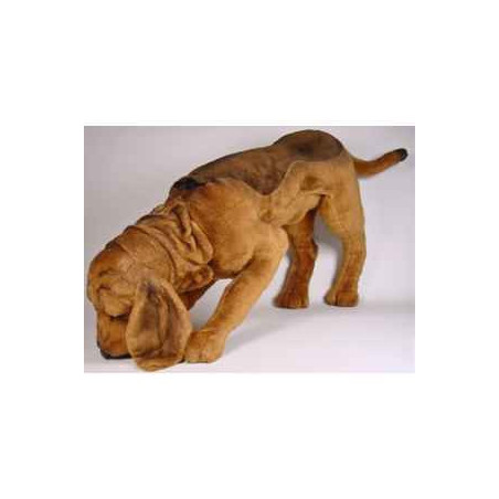 Animaux-Bois-Animaux-Bronzes propose Chien de Saint Hubert en poursuite 90 cm peluche réaliste Piutre 2269