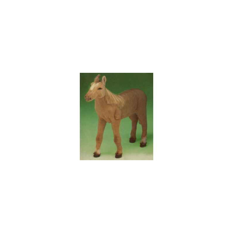 Cheval Poulain hivory 120 cm peluche animaux debout réaliste Piutre 2692