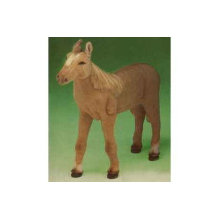  Cheval Poulain hivory 120 cm peluche animaux debout réaliste Piutre 2692
