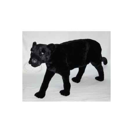 Félin Piutre Panthère noire 120 cm peluche animaux debout -510
