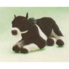  Animaux de la ferme Vache noire et blanche 55 cm peluche animaux allongés réaliste Piutre 2687